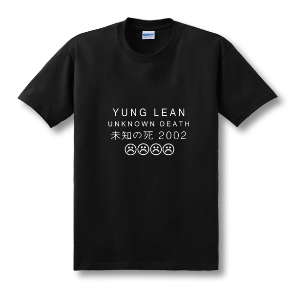 

New YUNG LEAN UNKNOWN Sad Boys Men Cotton Short Sleeve Summer T Shirts HipHop Casual Wear Tees Size XS-XXL
