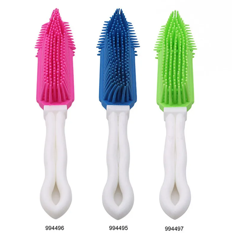 Pet Dog Puppy Cat волос Ванна кисти Comb Мягкие резиновые Sticky Инструмент для мелких