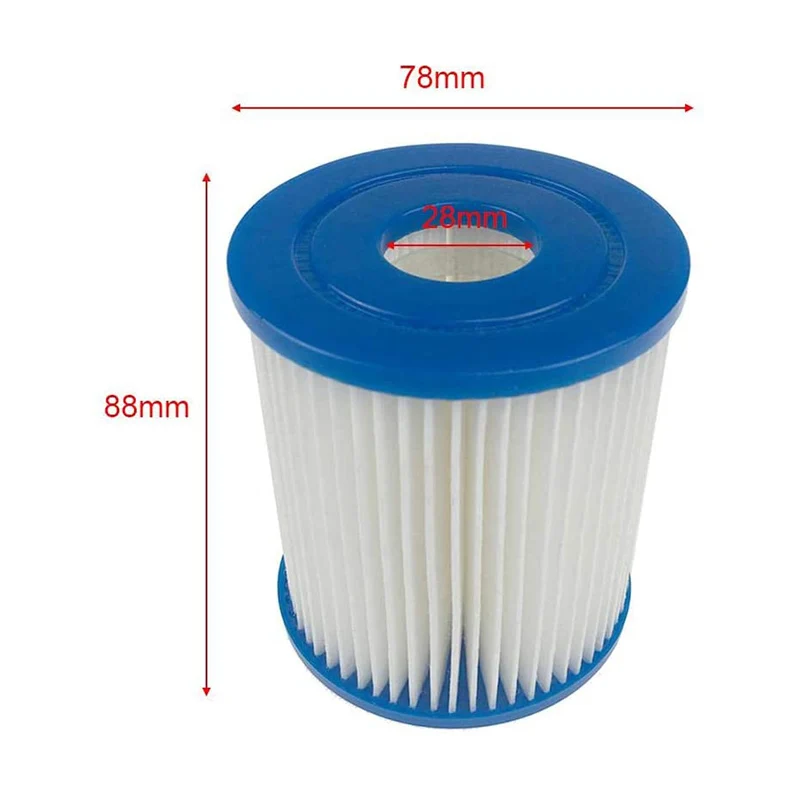 

Inflatable Swimming Pool Filter Easy Installation Efficient Filter Tube Swimming Pool Cleaning Filter Swimming Cleaning Useful