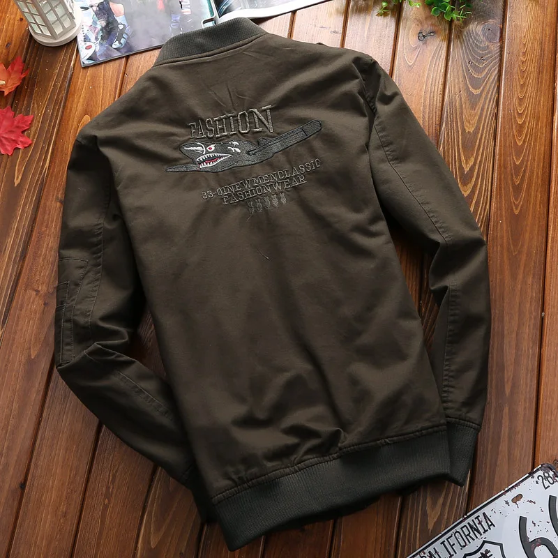 2020 new Military Style Airborne Pilot Jacket Men Tactical Flight Army Autumn US Flag Air Force Motorcycle Cotton Coat | Мужская одежда