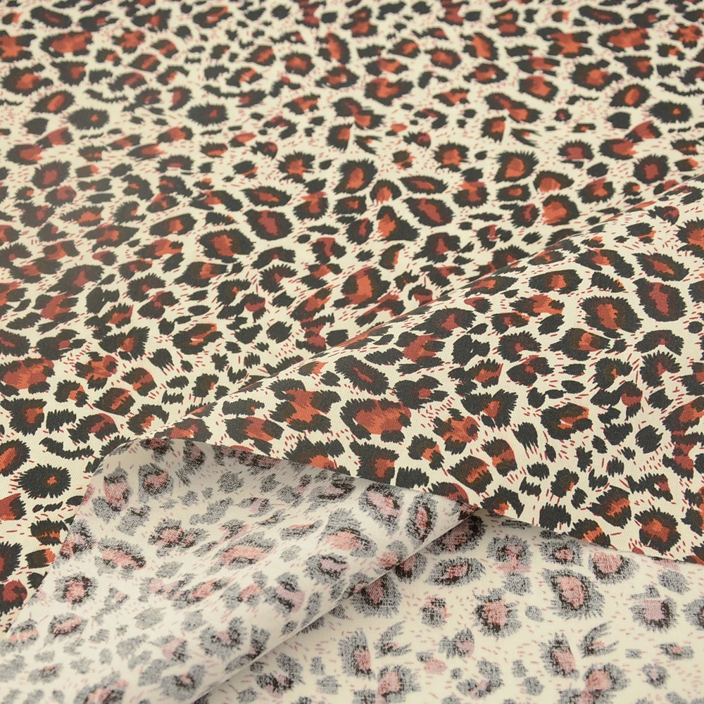 

Teramila Leopard Pattern Print by The Per Meters Cotton 100% Fabrics for DIY Apparel Sewing Cloth Clothes Dress Needlework Quilt