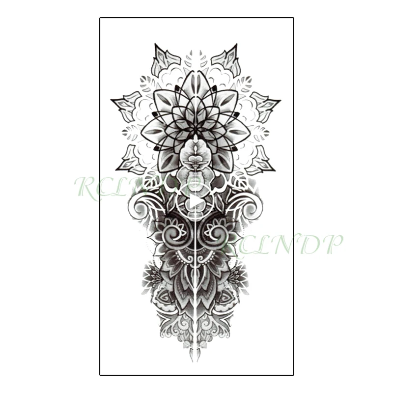 Водостойкая Временная тату-наклейка красная бабочка роза искусственная