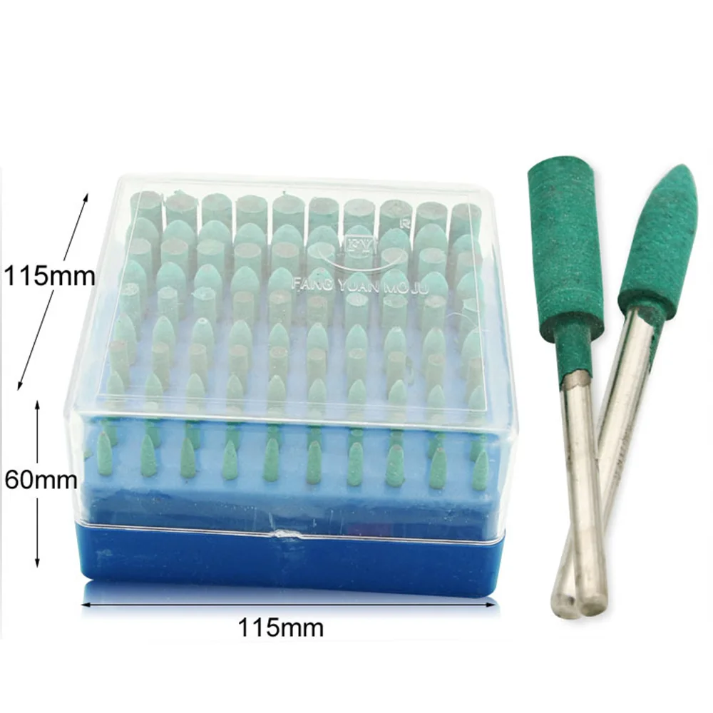 

Polishing Accessories 100pcs Rubber Grinding Heads 3mm Shank Assorted Mounted