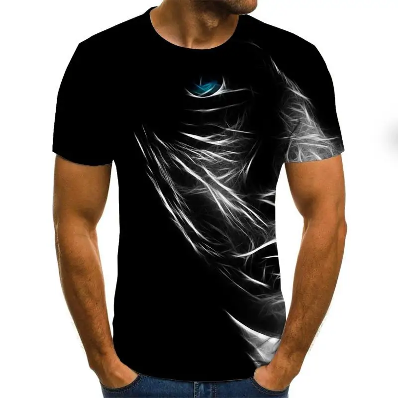 Летняя Стильная мужская футболка с коротким рукавом Повседневная 3d принтом