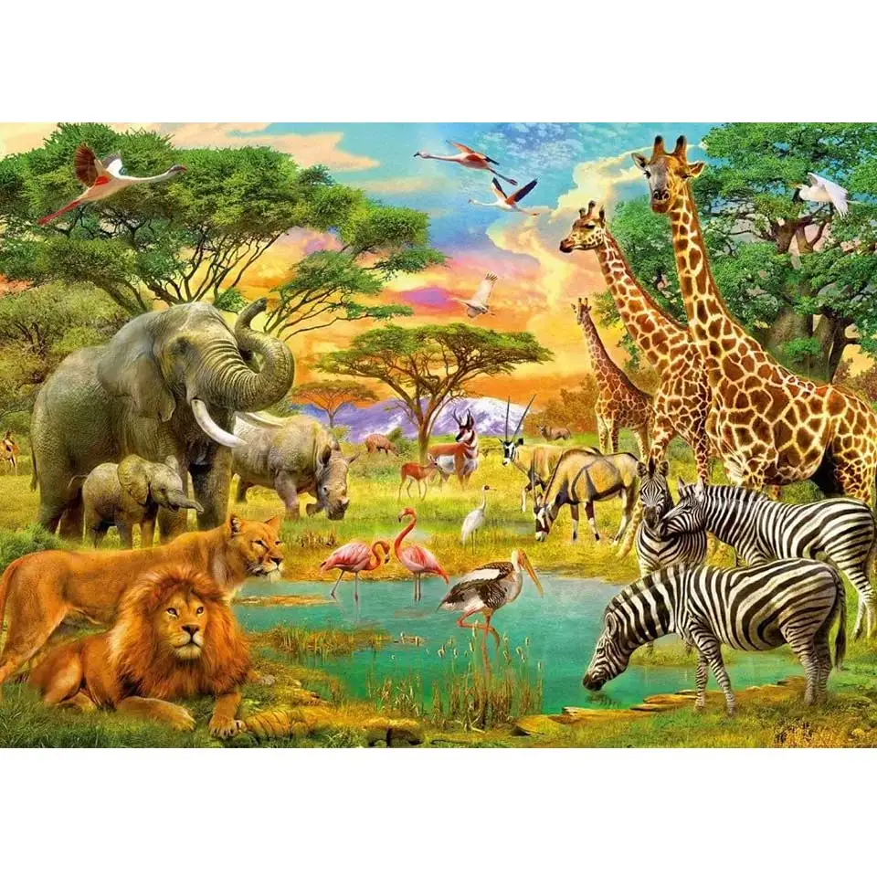 

5D DIY Алмазная картина животные вышивка крестом полная дрель Алмазная вышивка Лев Слон мозаика Стразы для домашнего декора подарки