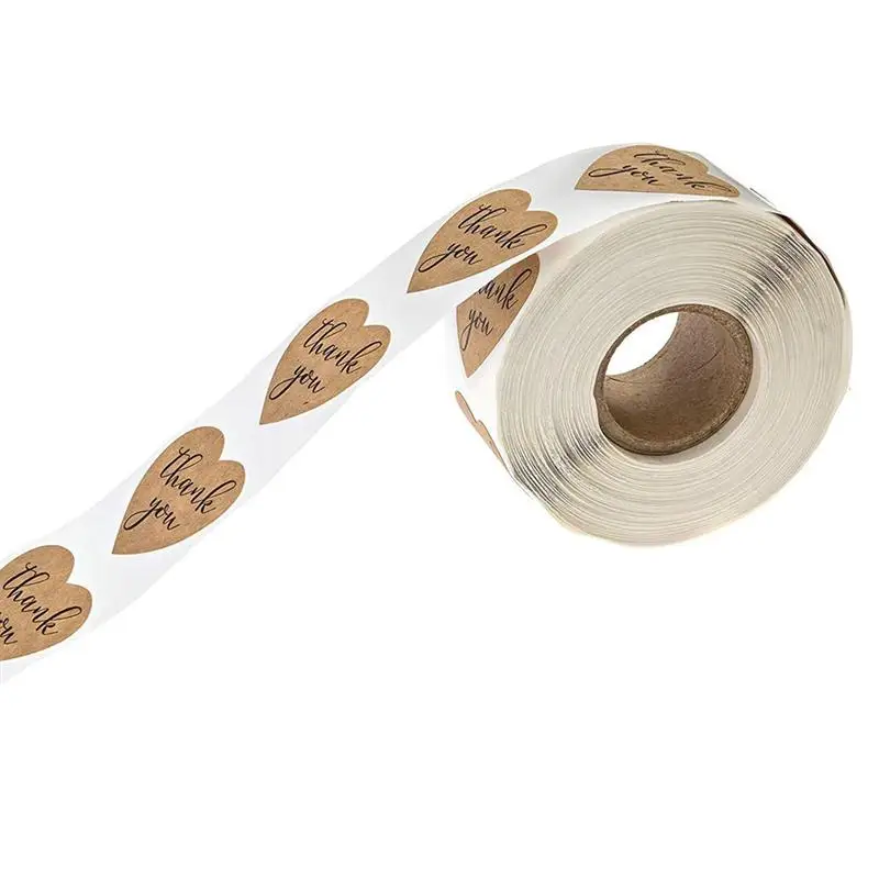 1 рулон наклейки в форме сердца самоклеющиеся DIY подарочная упаковка этикетка