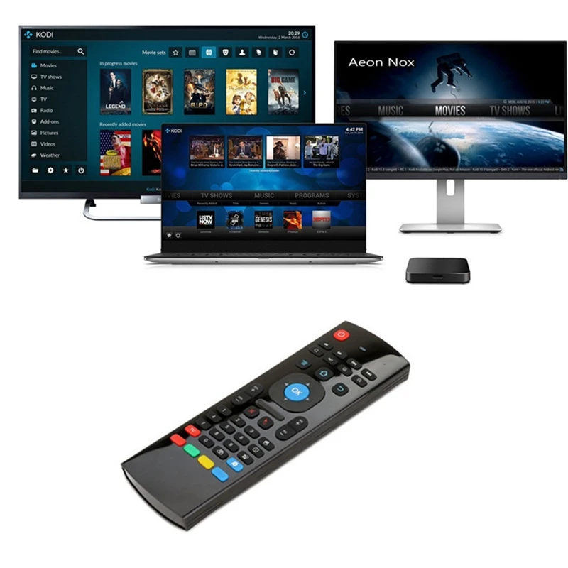 MX3 Беспроводная клавиатура управления ler 2 4G пульт дистанционного воздушная мышь