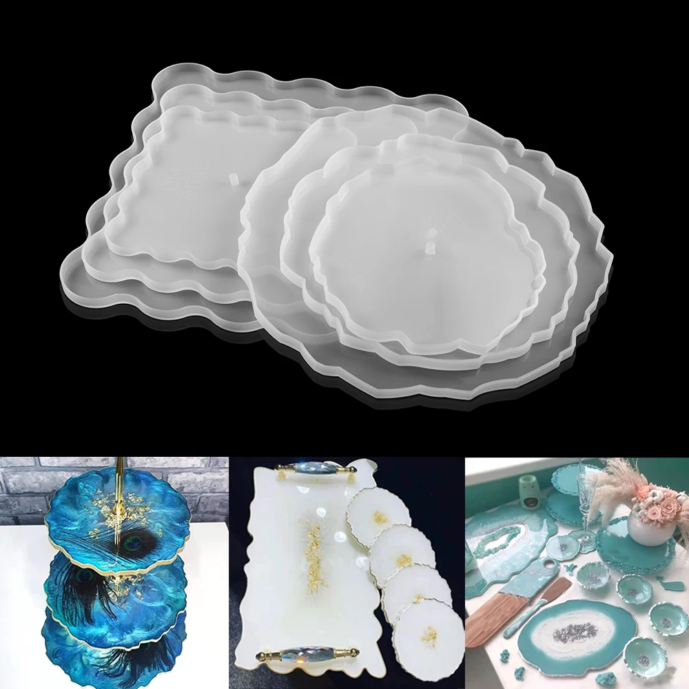 

Three-Layer Fruit Dish Silicone Mold Crystal UV Epoxy Mold Resin Tray Coaster Storage Molds Table for DIY Jewelry Silicone
