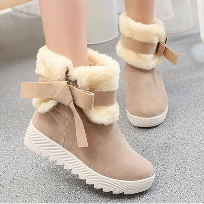 

High Quality 2020 Fashion Women Boots Female Winter Shoes Woman Fur Warm Snow Boots Women Casual Ankle Boots Christmas Boots