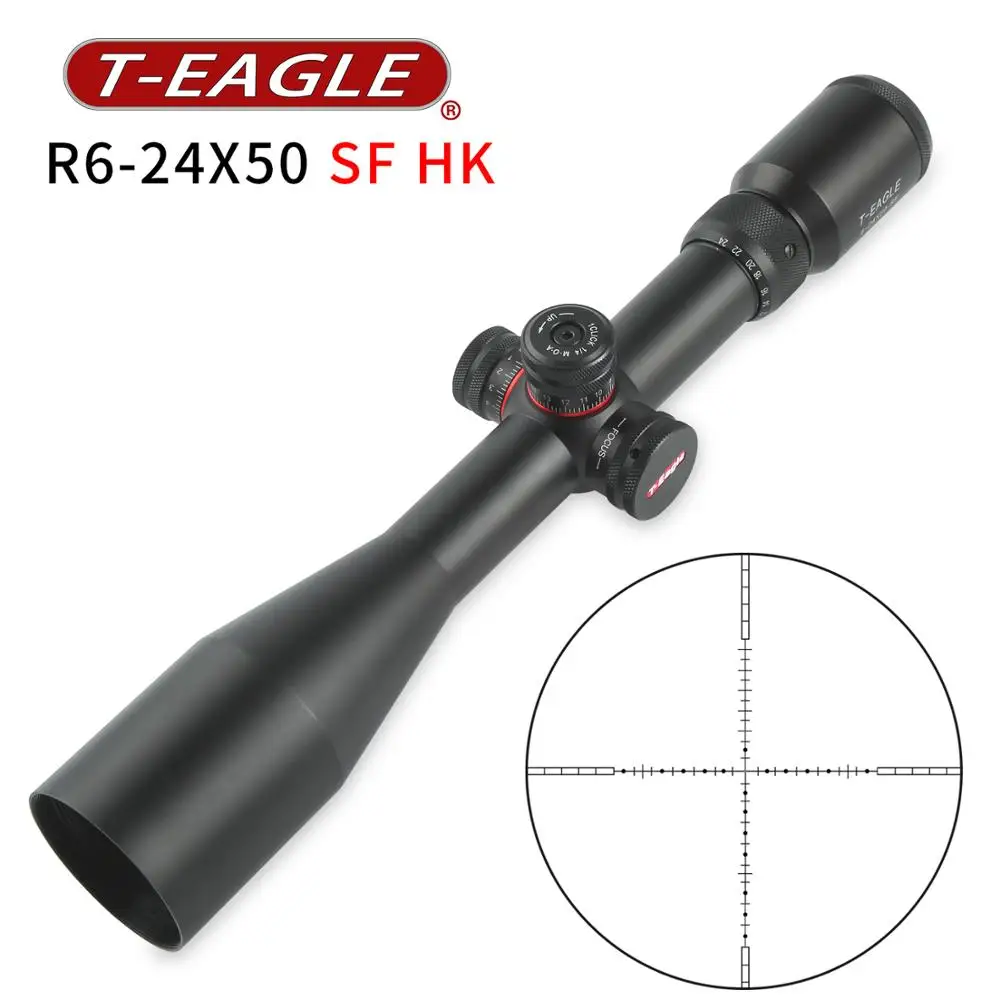 

T-EAGLE R6-24X50SFTactical оптический прицел зеленый красный с подсветкой охотничьи прицелы прицел снайперской винтовки Airsoft Air Gun