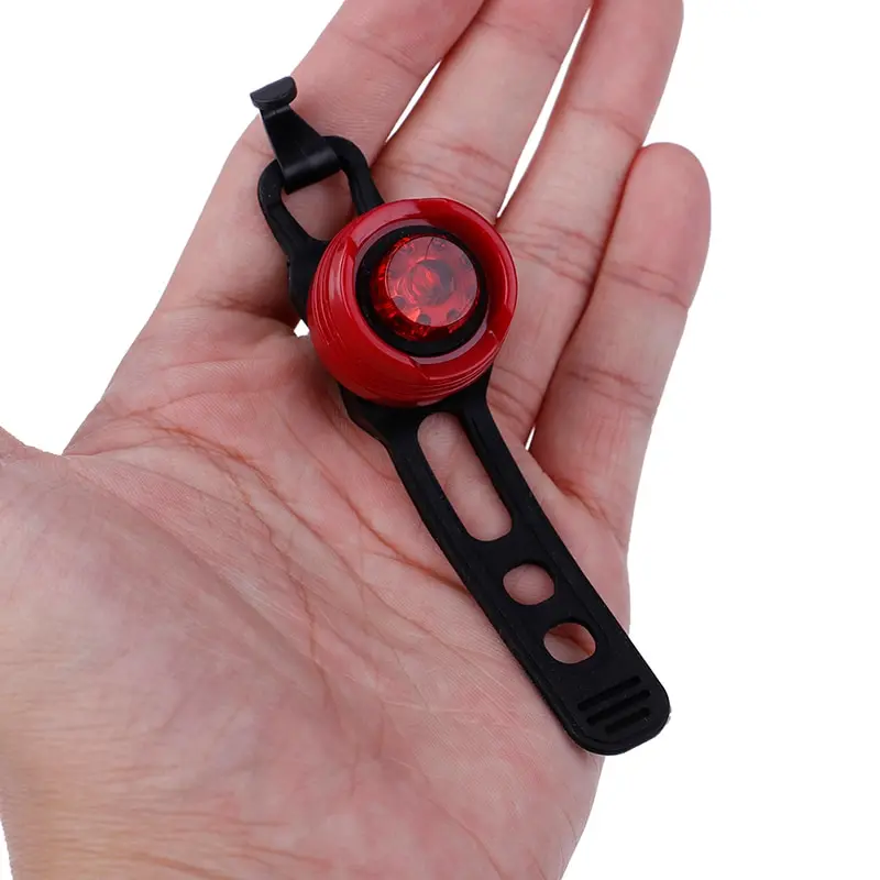 Aluminium LED Sepeda Lampu Depan Belakang Ekor Helm Merah Putih Flash Lampu Lampu Bersepeda Keselamatan Perhatian Lampu Tahan Air