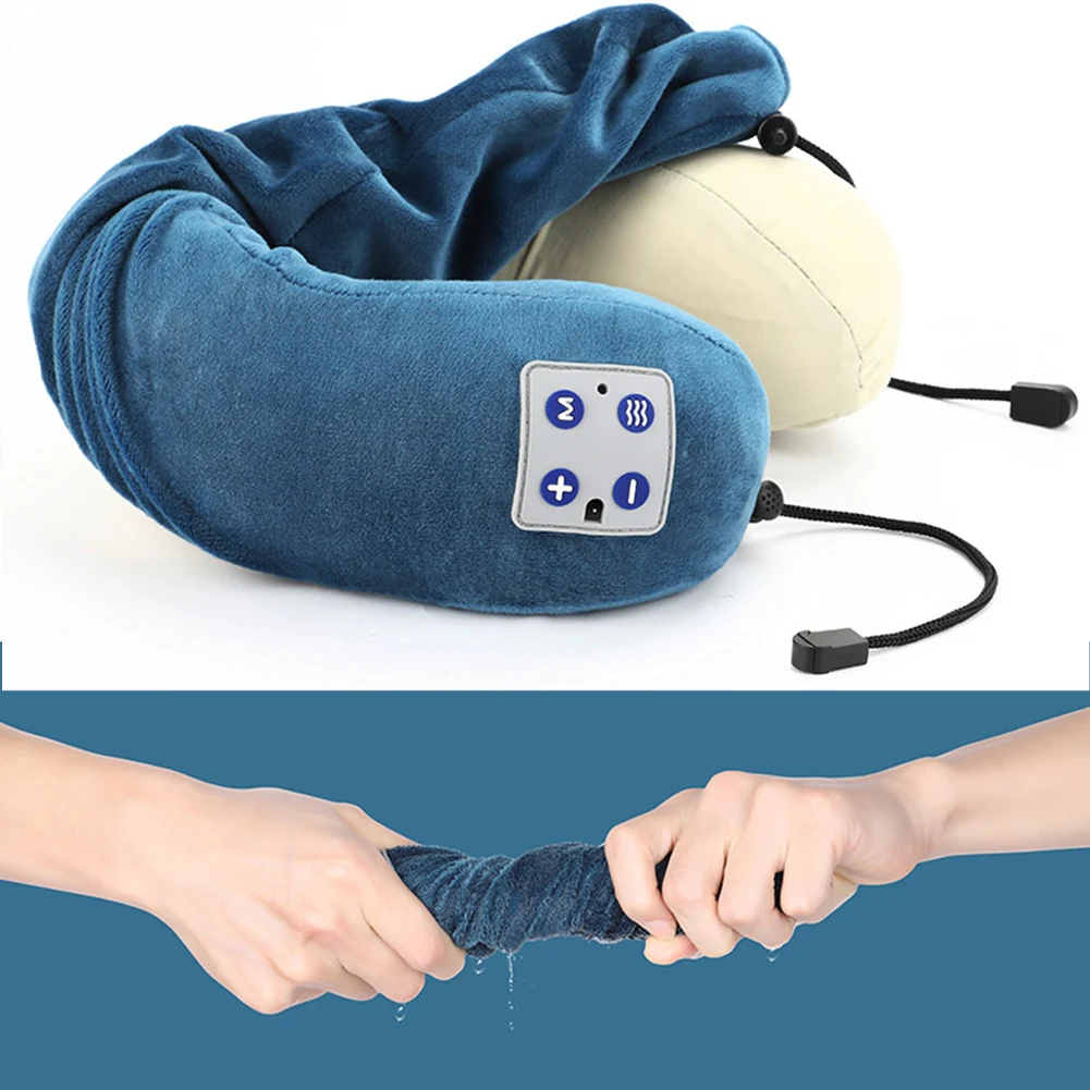 

Electric Home Travel Neck Massager U Shaped Pillow Portable Shoulder Cervical Massager