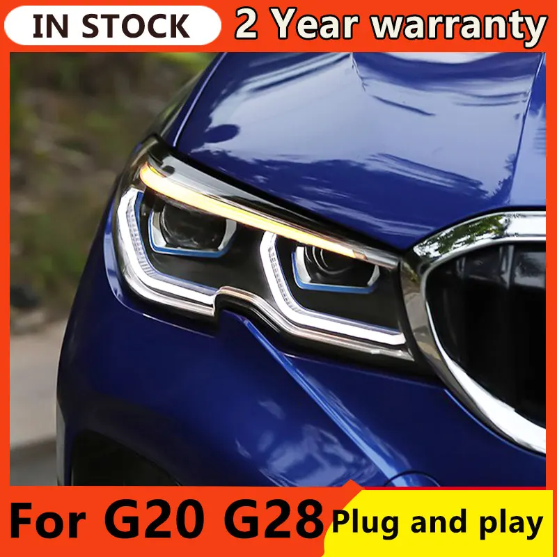 Estilo de coche para G20 faros 2019-2020 G28 LED faro M3 Láser LED la cabeza de la lámpara 320i 325i LED DRL señal auto Accesorios