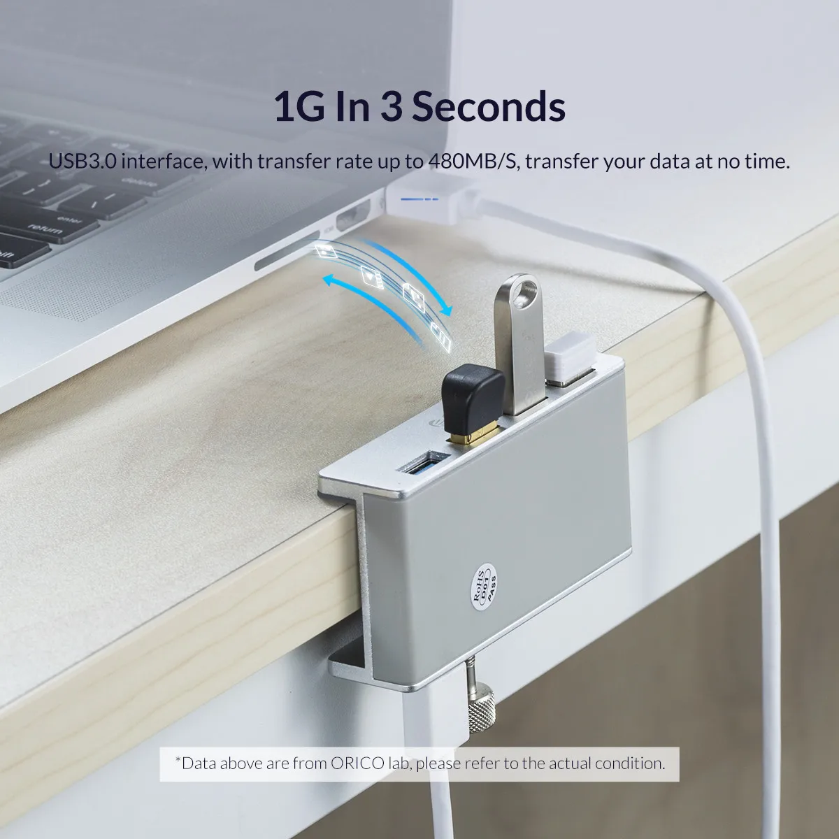 Концентратор ORICO MH4PU 4 USB 3 0 с блоком питания высокоскоростное расширение передача