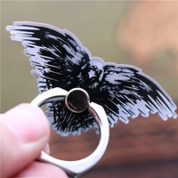three eyed crow badge cosplay accessories mobile phone partner safe ring holder stent kickstand fans gift