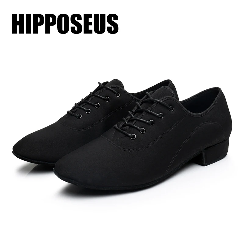 Мужская танцевальная обувь Hipposeus Обувь для бальных танцев мальчиков латинских из дышащей ткани Современная
