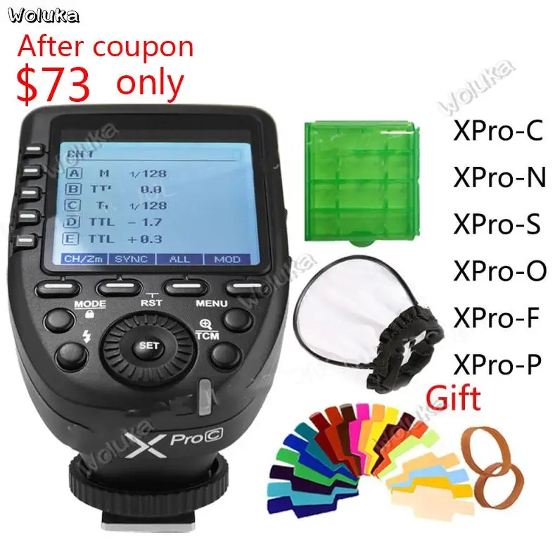 Передатчик вспышки Godox Xpro Series C/N/S/F/O для всех типов камер C/N/S/F/O/P CD50 T03|Аксессуары