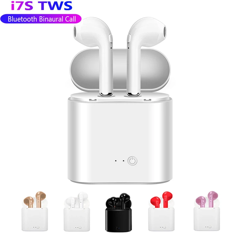 Bluetooth 5,0, беспроводные наушники-вкладыши i7s TWS, стерео bluetooth-гарнитура, наушники-вкладыши для зарядки, наушники с микрофоном для iPhone, samsung, Xiaomi