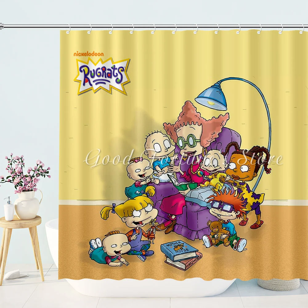 

Children's Cartoon Characters Painted Shower Curtains