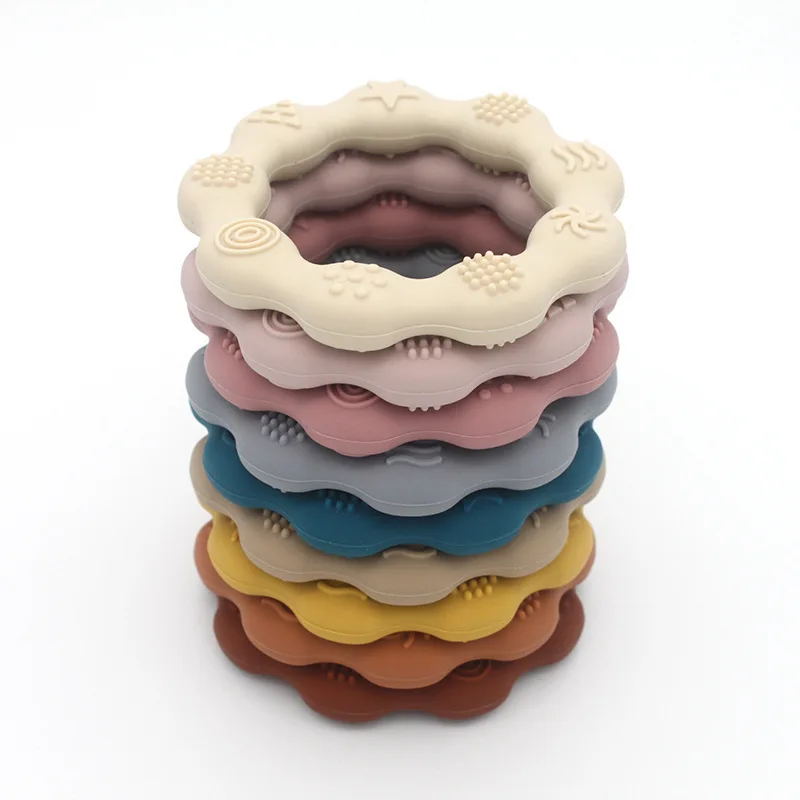 Pulsera de silicona para el Cuidado Oral del beb&eacute;, mordedor, joyas y comida, sin BPA de dentici&oacute;n juguete para reci&eacute;n nacido, 1 Uds.-1