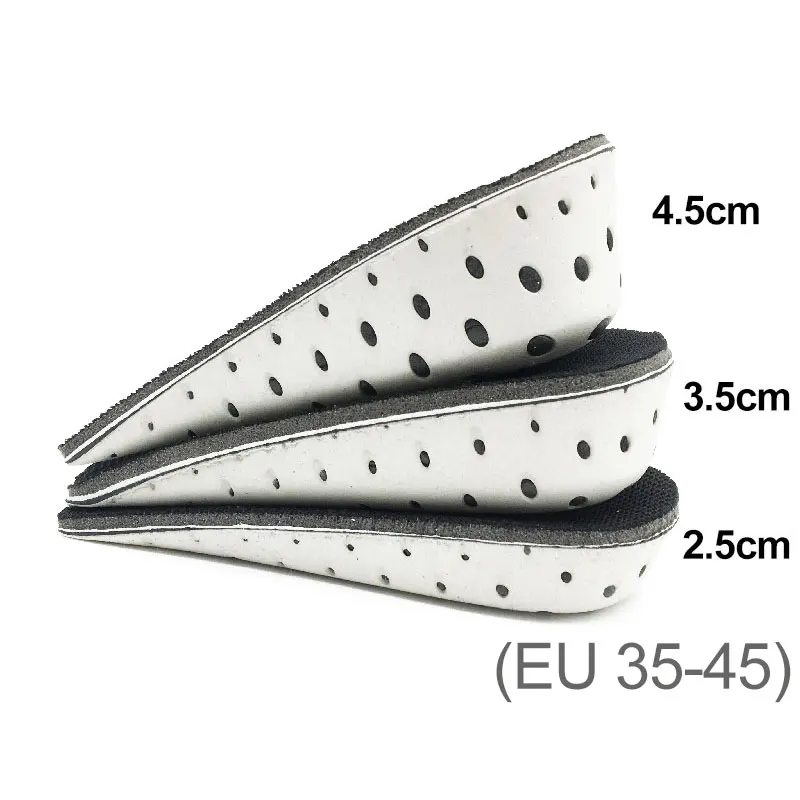 

Height Increase Insole 1 Pair Hard Breathable Memory Foam Heel Lifting Inserts Shoe Lifts Shoe Pads Elevator Insoles for Unisex