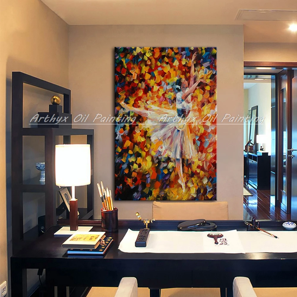 Ручная роспись современный нож в палитре Billy Elliot картина маслом на холсте