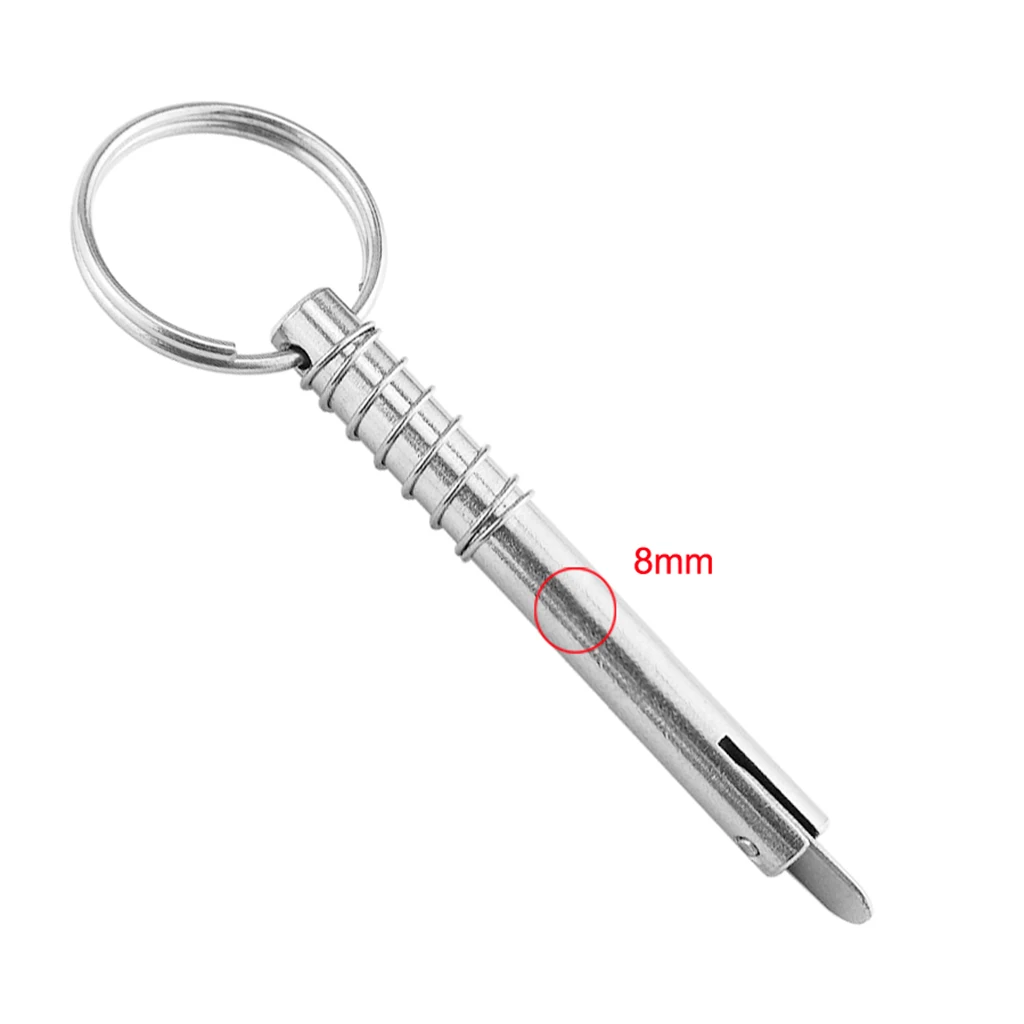 

Marine Grade Stainless Bimini Top Pins with Drop Cam & Spring, 8x76mm