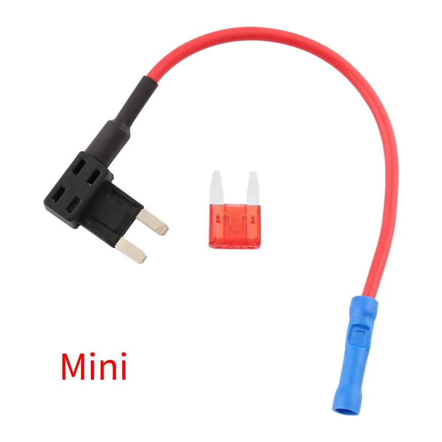 12 В автомобильный держатель предохранителя Add-a-circuit TAP Adapter Micro/Mini/standard ATM, APM Blade Авто Предохранители с 10А лопастной автомобильный предохранитель с держателем