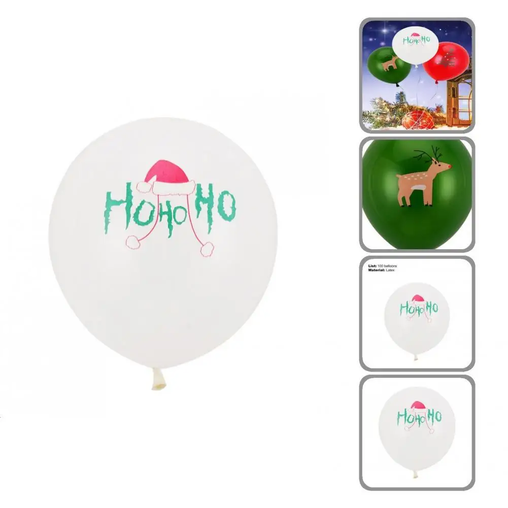 

Reliable Xmas Balloons Thick Wide Application 10 Inch Reusable Party Balloons Latex Balloons Christmas Balloons 100Pc/Set