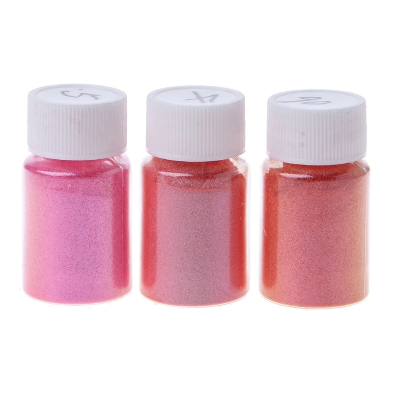 

3 Colors Magic Resin Pigment Rainbow Pearl Powder Epoxy Mold Glitter Colorant