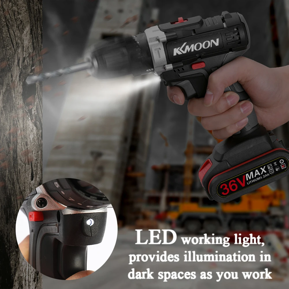 Аккумуляторная электрическая дрель шуруповерт мощная Беспроводная