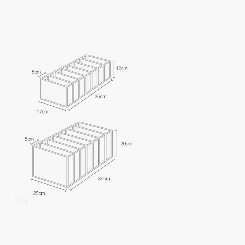 

Jeans Compartment Storage Box Closet Clothes Drawer Mesh Separation Box Stacking Pants Drawer Divider Can Washed Home Organizer