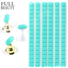 Клейкая глина на ногти, Зеленый Белый пластилин для типс, самотвердеющяя глина, подставка для маникюра, стенд для ногтей, типсы для демонстрации, инструмент для маникюра