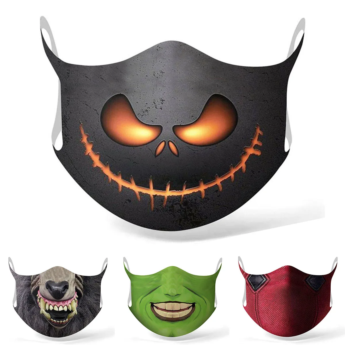 Забавная маска для косплея женщин и мужчин многоразовая взрослых на Хэллоуин с