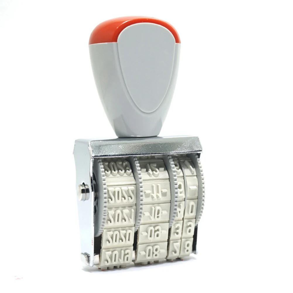 Винтажный подвижный штамп месяц дата DIY колесо цифровая Дата регулируемый ремень