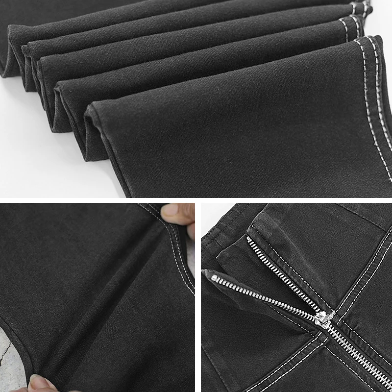 LORDLDS джинсовые штаны модные женские туфли эластичные Высокая талия узкие