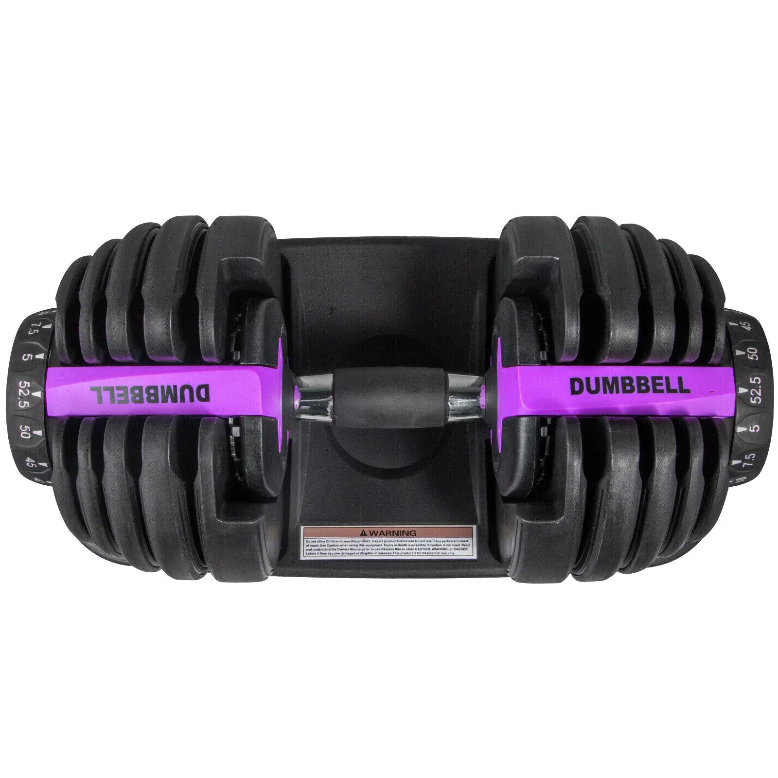 

Free shipping Adjustable Dumbbell Weight Set Selecttech 552 Fitness Workout Gym Purple