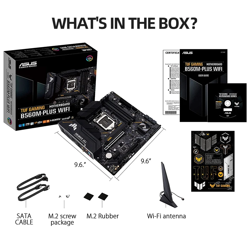 ASUS New TUF GAMING B560M PLUS материнская плата с WIFI Set Micro-ATX DDR4 Intel B560 5000 +(OC) 128G поддержка