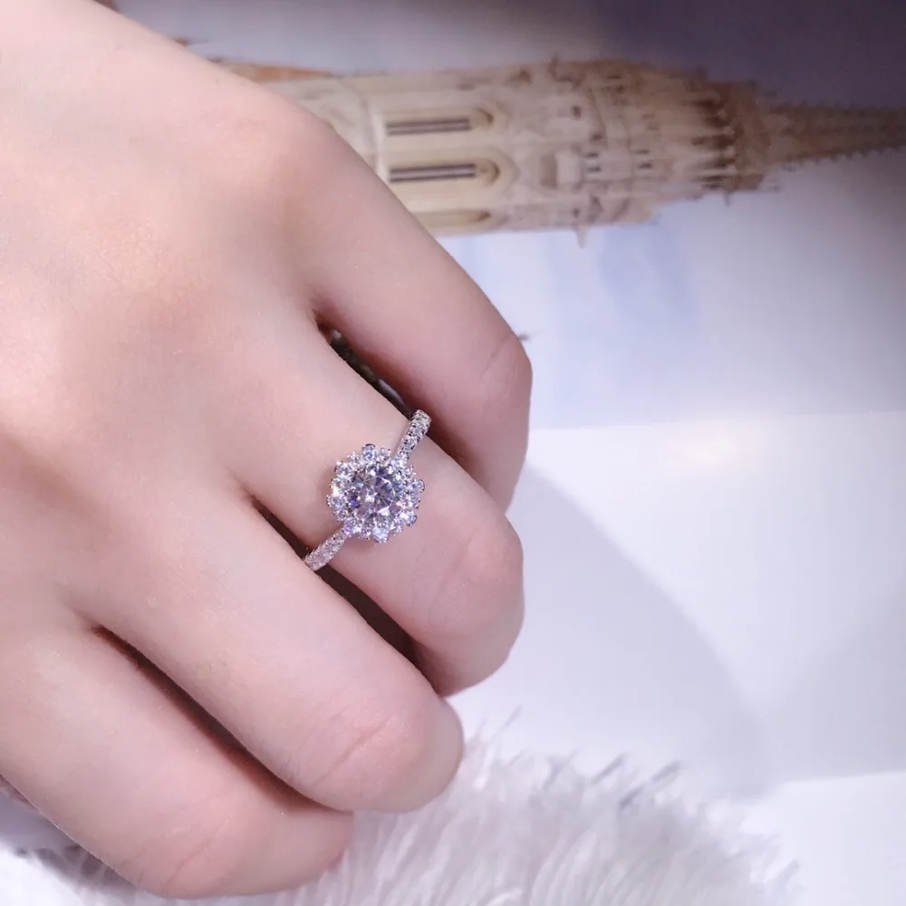 

Женское Обручальное кольцо с фианитом, серебро 925 пробы