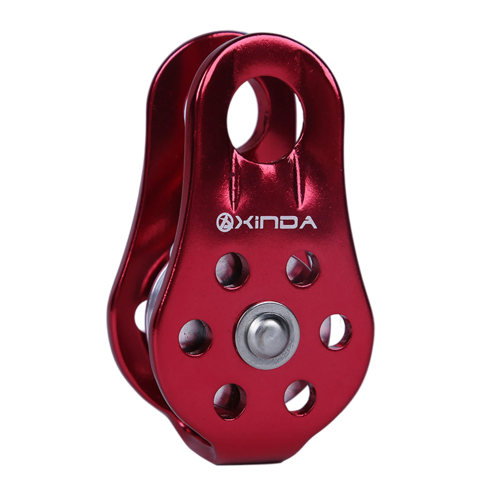 

Small Single Fixed Pulley Gear Ball Bearing Mountaineering Rock Climbing Zipline Traverse-solving Carriage Pulley Aluminum Alloy