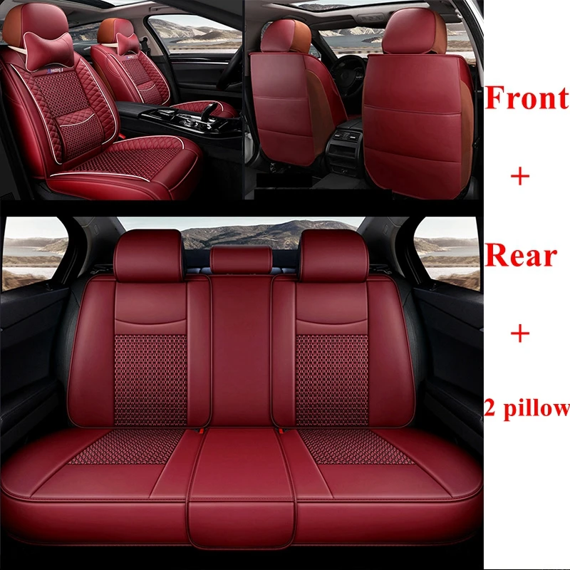 red luxury Автомобильный чехол для Toyota corolla chr rav4 Auris Yaris hilux Honda подходит для Civic Suzuki grand vitara Свифт vitara автомобильные аксессуары - Название цвета: red luxury