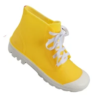 low rain boots adult strap waterproof colorful sneakers flat bottomed candy water shoes korean casual female students shoes