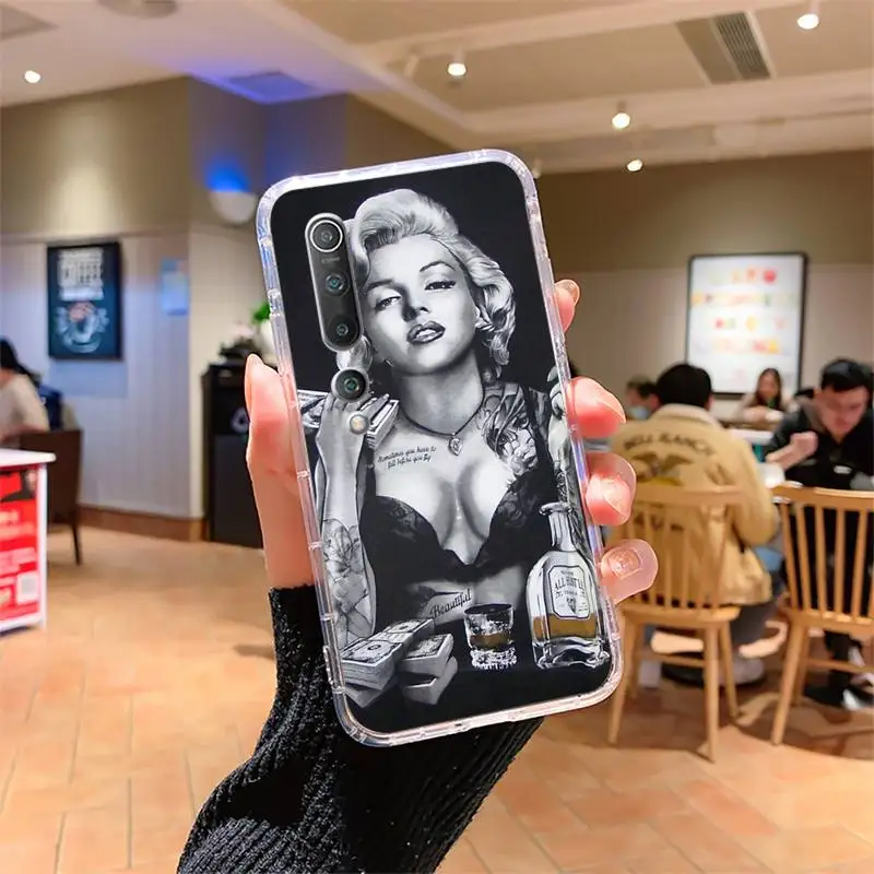 

Hot Sexy Marilyn Monroe Soft Silicone Phone Case For Samsung s7 8 9 10 lite 20 note20 a71 21 4 5 6edge plus Cover Fundas Coque