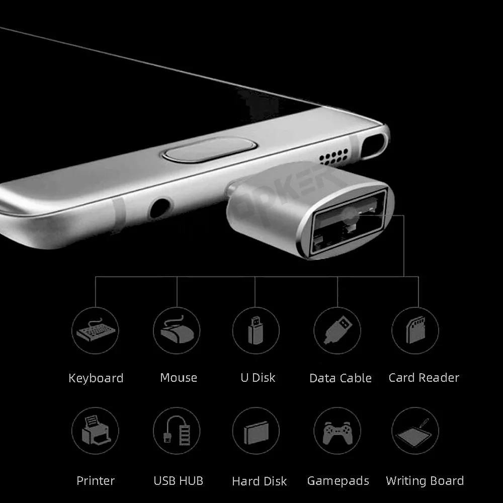 Мини кабель с разъемом USB type C OTG адаптер для Samsung Huawei Xiaomi телефон зарядное