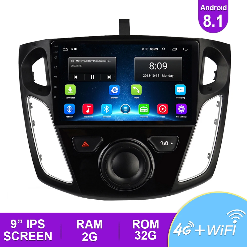 2.5D 9 ''IPS автомобильное радио Android 8 1 авто стерео Мультимедиа для Ford S Max 2007 2008 GPS