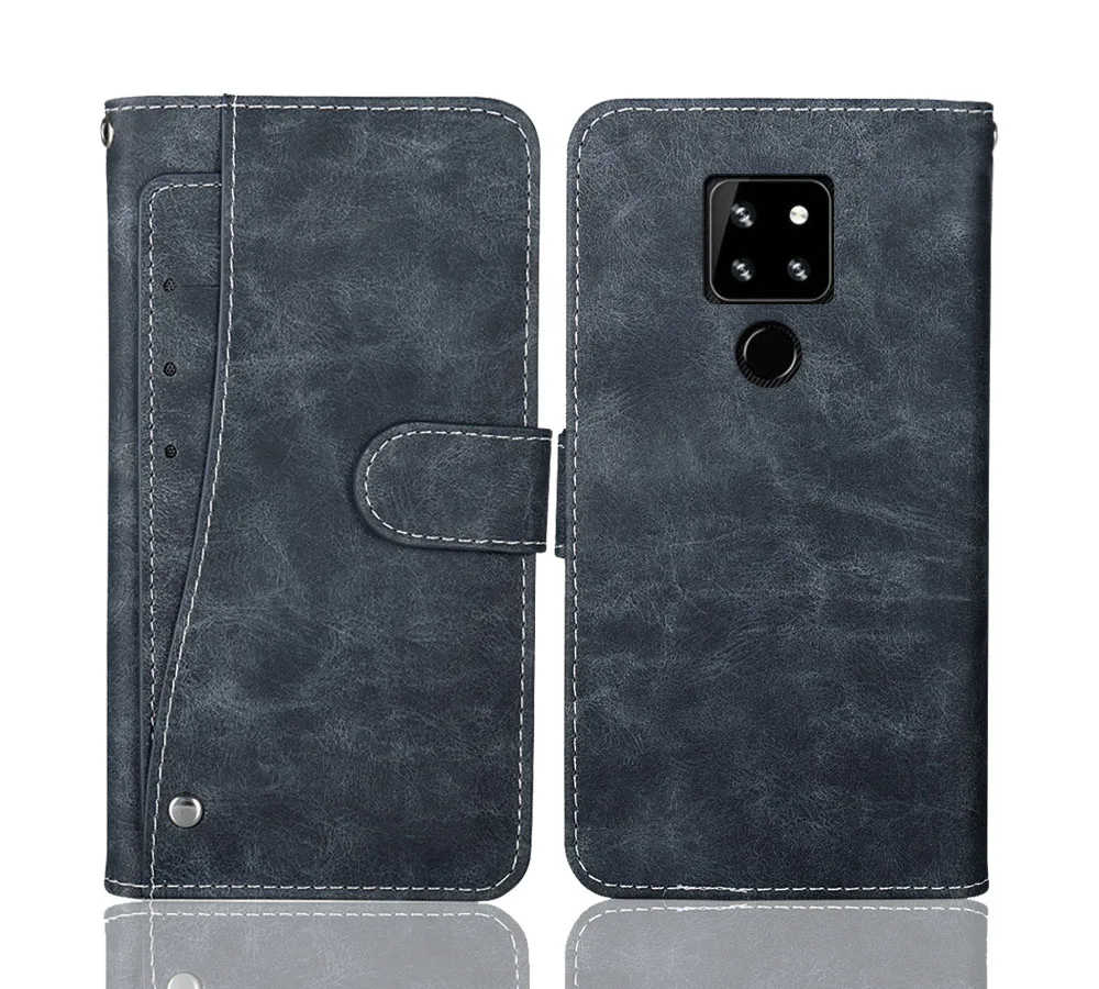 Роскошный чехол бумажник Cubot P30 винтажный кожаный с откидной крышкой 6 3 дюйма