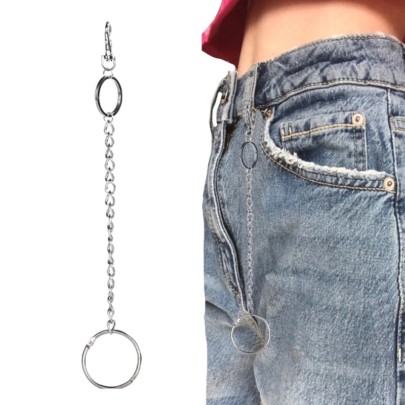 Брелок для ключей с большим кольцом подвеской аксессуар в уличном стиле цепочка