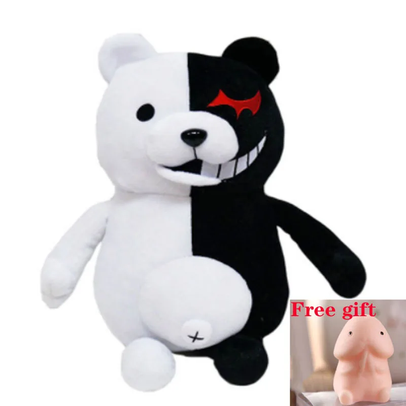 35cm Monokuma Dangan Ronpa Super Danganronpa 2 Monokuma черный и белый медведь плюшевые игрушки мягкие чучело куклы подарок на день рождения для детей - Цвет: 35cm Monokuma