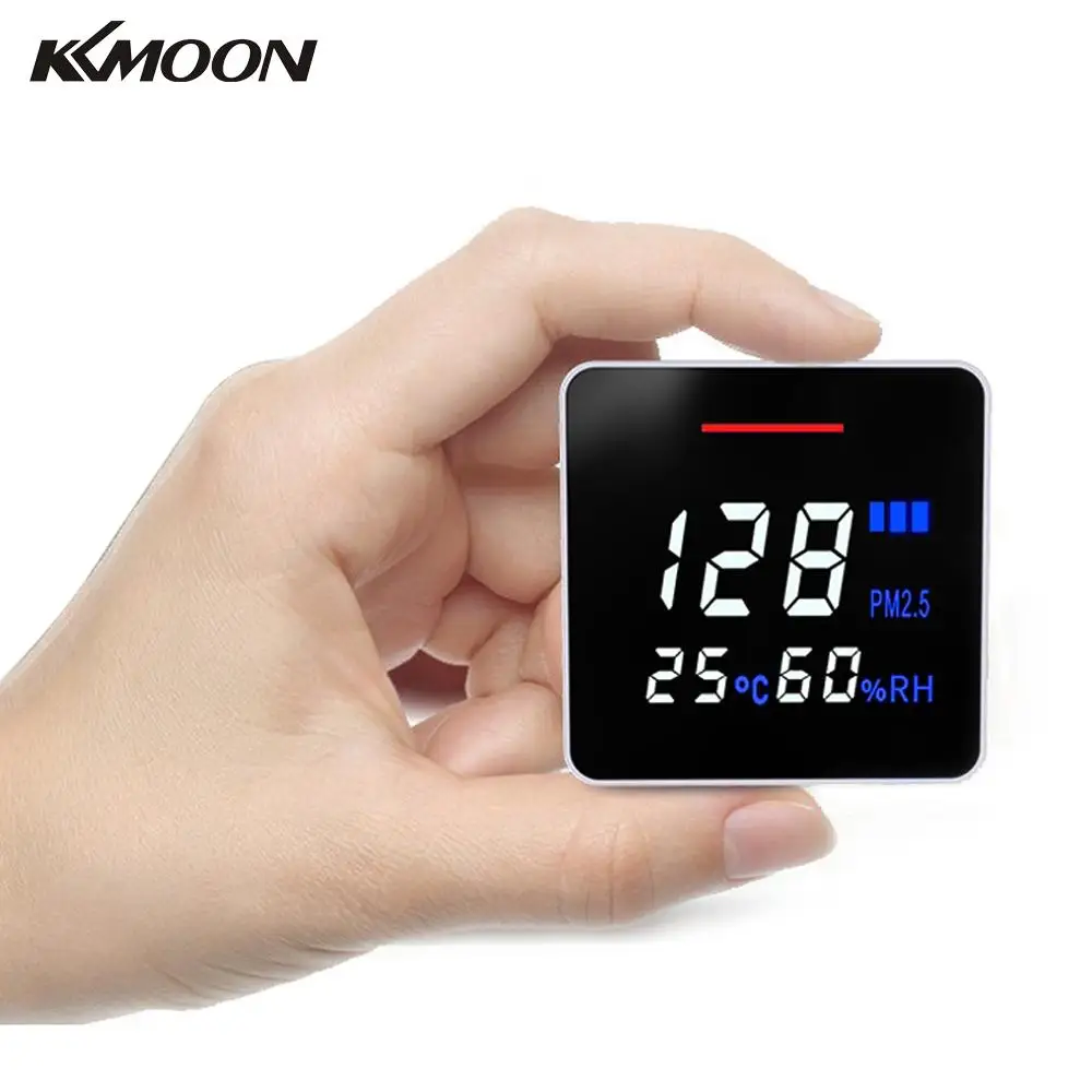 

KKMOON Air-08 Portable LED Laser PM2.5 Gas Detector Temperature Humidity Meter Intelligent Multifunctional Air Quality Monitor