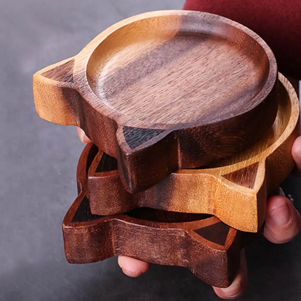 Деревянная тарелка для соуса 7 типов японский соус блюдо в форме животного миска